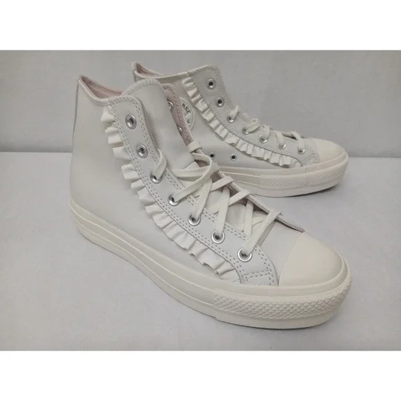 Converse Women's Chuck Taylor All Stars Lift HI Sneakers A13388C Vint White Sz 9 - Picture 1 of 10